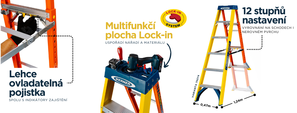 AdjustaStep PRO Sklolaminatove schudky Werner detail